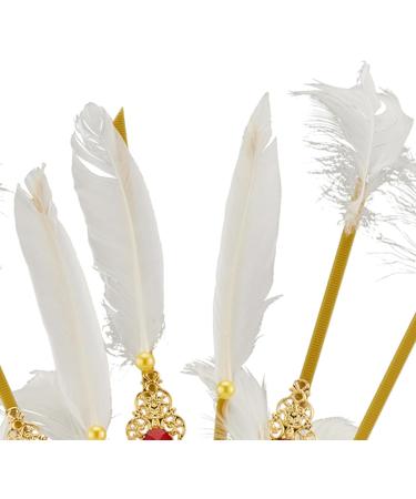 amangul Spooky Cosplay Holy Crown Shape Hair Hoop Women Makeup Headband for Festival Parties Teen Performances Hair Accessories(White) - Buy Online on GoSupps.com