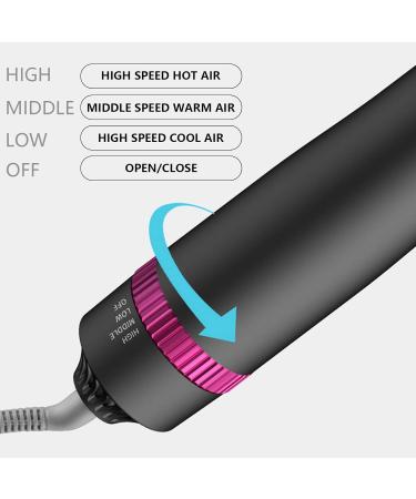 TANSHINE 3-in-1 Hair Dryer Brush & Volumizer - Hot Air Styling Brush for Salon-Quality Hair Straightening, Curling, and Volumizing - Grey - Buy Online on GoSupps.com