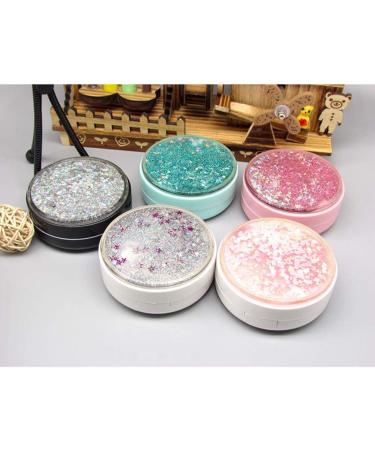 Buy Healifty Glitter Star Moon Heart Portable Contact Lens Case Kit - Travel Ready with Tweezers Bottle & Mirror (Black) - Perfect for International Shipping - Buy Online on GoSupps.com