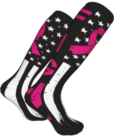 Breast Cancer Awareness Compression Socks for Men & Women | 15-20 mmHg | Support for Running & Cycling - Buy Online on GoSupps.com