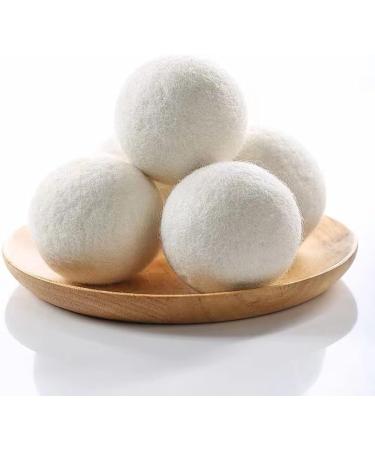 Buy Organic Wool Dryer Balls - 100% New Zealand Wool XL Size 6-Pack | Natural Fabric Softener & Shorten Drying Time - Buy Online on GoSupps.com