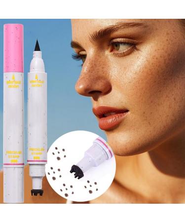  Teksome Fake Freckles - Face Spot Pen - 2-in-1 Waterproof Beauty - Fake Freckles and Eyeliner Stencils for Natural Skin Makeup - Buy Online on GoSupps.com
