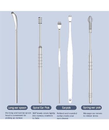 2sets Portable Ear Pick Ear Wax Removal Earpick Nose Clean Tweezers Picks Wax Remover Baby Adults Ear Care Set Ear Cleaning Tools (Color : Golden) - Buy Online on GoSupps.com