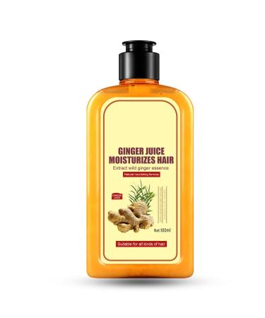 Ginger Shampoo Ginger Hair Growth Shampoo Anti Hair Loss Broken Hair Shampoo Natural Ginger Juice Moisturizes Hair Shampoo Repair Hair Follicle Promotes Hair Growth for Hair Loss Women Men