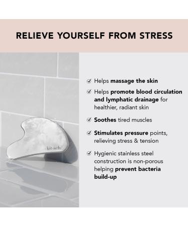 Buy Kitsch Stainless Steel Gua Sha Facial Tool | Enhance Your Skincare Routine - International Shipping Available - Buy Online on GoSupps.com