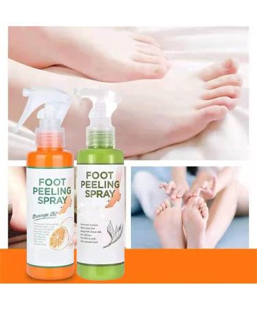 Foot Peeling Spray Orange Oil Foot Peeling Spray That Remove Dead Skin Tea Tree Foot Peeling Spray Remove Dead Skin within Seconds Exfoliator For Cracked Rough Heels Dry Toe Skin&Calluses (Green) - Buy Online on GoSupps.com