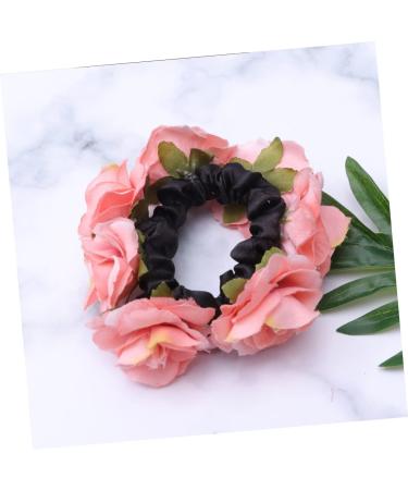 Beatifufu 1 Piece Flower Hair Accessories Rose Headband Pink Scrunchie Hairpieces for Women Elastic Thick Hair Holder Hair Bobbles for Women Girls Hair Scrunchie Women's Hair Scrunchie - Buy Online on GoSupps.com