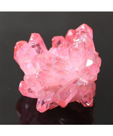 100gNatural Quartz Crystal Pink Cluster Electroplate Colour Cluster Point Specimen Home Decor Crystal Cluster - Buy Online on GoSupps.com