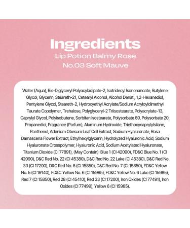 alternativestereo Lip Potion Balmy Rose | Creamy Hydrating Rosy Lip Tint with a Subtle Glow | 0.3 Oz (No.3 Soft Mauve) - Buy Online on GoSupps.com