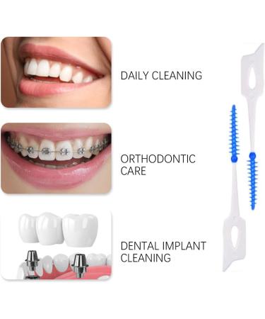 Buy Aynkh Interdental Brushes (200 + 2) Silicone Dental Floss Sticks for Braces Portable Oral Care Tool Fast International Shipping - Buy Online on GoSupps.com