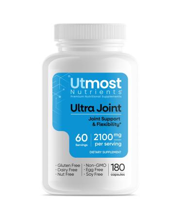 Ultra Joint Non-GMO Gluten Free Blend of Glucosamine and More for Joint Comfort Flexibility and Health - 180 Capsules