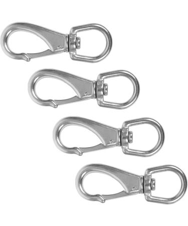 ARTISHION Stainless Steel Swivel Eye Snap Hooks Marine Boat Hardware Spring Buckle for Pet Chains Keychains Boat Anchor Ropes Bird Feeders Lanyard Hook 4 Pack M4(0#) - Buy Online on GoSupps.com