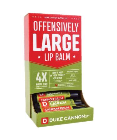Duke Cannon Balm 140 Tactical Lip Protectant 15 Pack - Fresh Mint Flavored Lip Balm for Men with SPF 30 Large Size Premium Ingredients 0.56oz