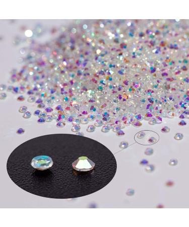 5000Pcs Ultra Mini 1.2mm AB Rhinestones for Nail Art & Crafts | Iridescent Crystals with Long Lasting Shine - DIY Beauty Supplies - Buy Online on GoSupps.com