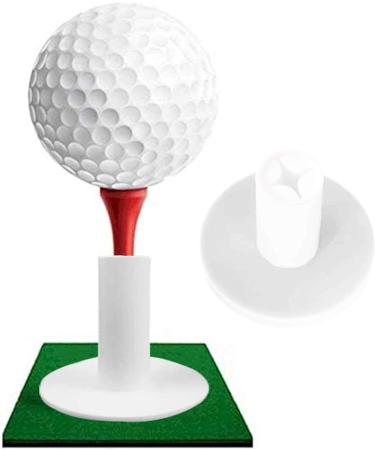 FINGER TEN Golf Rubber Tee Driving Range 5 Pack - Indoor/Outdoor Practice Mat Tee Adaptor Set - White/Black Tee Holder for Hitting Mats, 1.5 Size - Buy Online on GoSupps.com