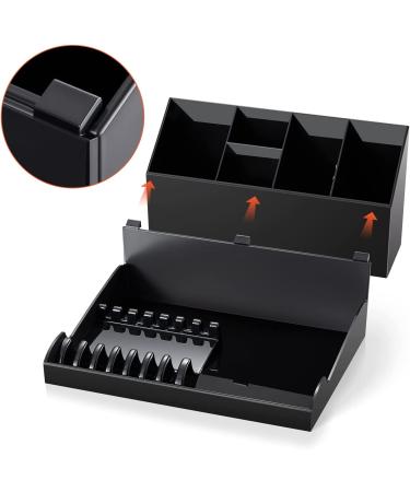 Noverlife Versatile Salon Hair Styling Tools Organizer - Detachable Storage Holder for Hairdressing Tools & Scissors - Wall Mount or Countertop Freestanding - Ideal for Barber Shops and Hair Salons - Black - Buy Online on GoSupps.com