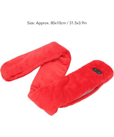 Buy Intelligent Heating Scarf with USB Massage - Adjustable Temperature Neck Heating Pillow for Men & Women (Red) | International Shipping Available - Buy Online on GoSupps.com