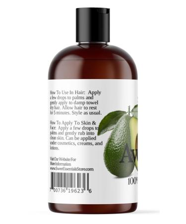 Sweet Essentials Organic Unrefined Virgin Avocado Oil 4oz - 100% Pure NON-GMO Cold Pressed Imported from Italy - Food Grade Green Oil - Buy Online on GoSupps.com