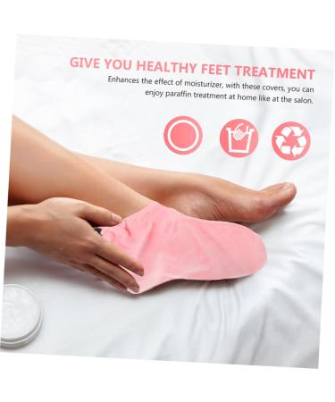 FRCOLOR 2 Pairs Wax Therapy Warm Foot Cover Heel Socks Foot Treatment Wrapping Cover Beauty Paraffin Wax Paraffin Bath Foot Bags Paraffin Wax Work Gloves Paraffin Bath Foot Cover Cotton - Buy Online on GoSupps.com