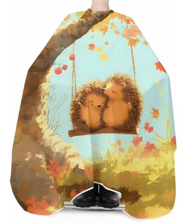 Fall Maple Tree Barber Cape - Stylish Hair Cutting Cape for Men Women & Kids | Adjustable 55x63 Inch Autumn Design for Salons & Home Use - Buy Online on GoSupps.com