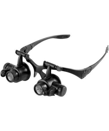 Portable ES 10X 15X 20X 25X Magnifier Eye Glass Loupe Watch RepairKit with LED Lights Full of Stars