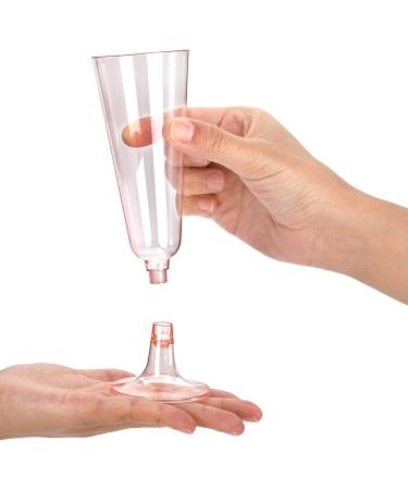 Hedume 70 Pack Pink Champagne Flutes - 5oz Disposable Plastic Wine Glasses for Wedding, Party, Valentine's Day - 2-Piece Disposable Champagne Glasses - Buy Online on GoSupps.com