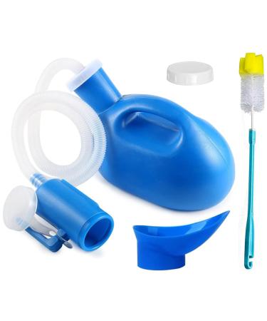 Daletu urine bottle for men 2 liters with lid screw cap on the way urinal women 2000ml with bracket large pee bottle for bedridden camping car (blue) blue-2000ml - Buy Online on GoSupps.com