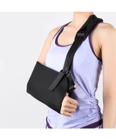 Adjustable Arm Sling for Left Shoulder Support - Breathable Black Arm Loop for Men & Women | JORTMRD - Buy Online on GoSupps.com