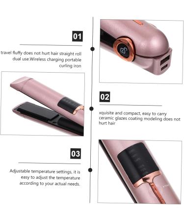 Healeved Curling Iron Cordless Power Tools Travel Curlers Cordless Tools Abs 21X4X3.5CM Golden - Buy Online on GoSupps.com