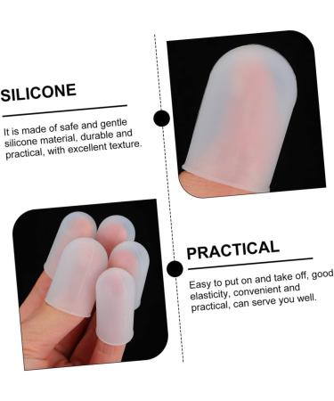 FRCOLOR 5pcs Insulated Silicone Finger Cots - Food Grade Finger Sleeves & Caps for Safe Cooking - Buy Online on GoSupps.com