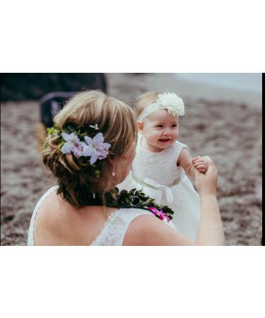 10-Piece Women Chiffon Flower Hair Clips - Perfect for Bridal Wedding Accessory and Beach Party Decor - Buy Online on GoSupps.com