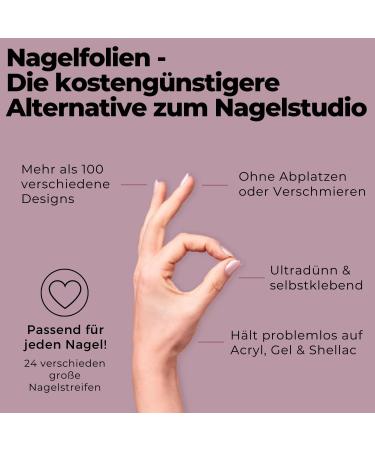 Original Miss Sophie Nail Foils Soft Touch - 24 Ultra-Thin Nail Polish Strips in Coconut for Nails & Toes - Perfect for Natural Painted Acrylic Gel & Shellac Nails - International Shipping Available - Buy Online on GoSupps.com