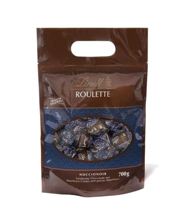 Lindt chocolate roulette balls noccionoir |700 G |Fine cooking chocolate with a whole hazelnut embedded in hazelnut cream |Praline gift |Chocolate Large pack of fine-tune-hazelnut