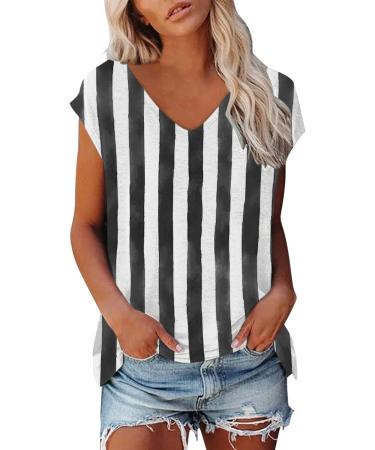 Short Sleeve T Shirts Clothing Woman T-Shirt Casual Black Clothing Top Women's Floral Pattern for Women Crop Tops Shirt Shirts Top Women's Summer Tank Top 1-black M - Buy Online on GoSupps.com