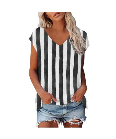 Short Sleeve T Shirts Clothing Woman T-Shirt Casual Black Clothing Top Women's Floral Pattern for Women Crop Tops Shirt Shirts Top Women's Summer Tank Top 1-black L