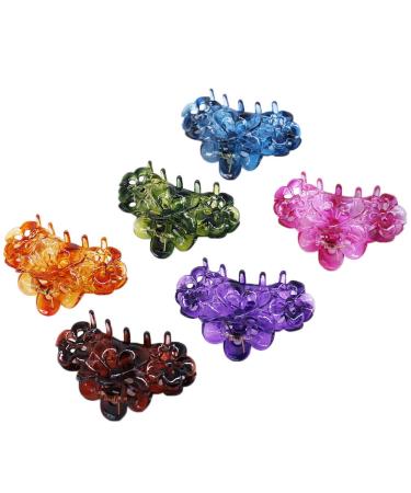 12 pieces women plastic jaw clips big octopus clip hair gripper hair clip hairpins headwear hair accessories slippery slippers colored resin clip clip