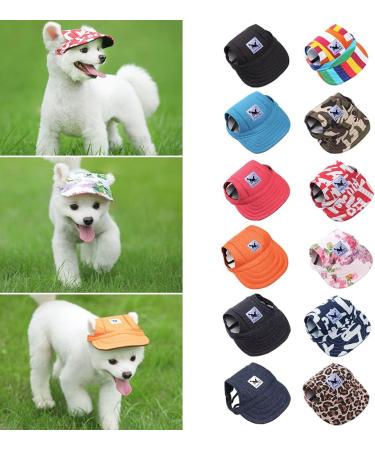 Baseball Cap for Dogs - XL Black Sun Protection Pet Cap with Ear Holes & Adjustable Straps | Outdoor Summer Hat - Buy Online on GoSupps.com