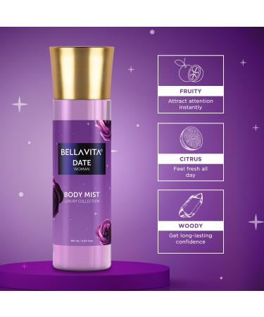 Bell Vita Luxury Date Women Body Spray Mist Perfume for Refreshing Floral & Vanilla Long Lasting Fragrance with Pink Pepper and Red Fruits 150 ml - Buy Online on GoSupps.com