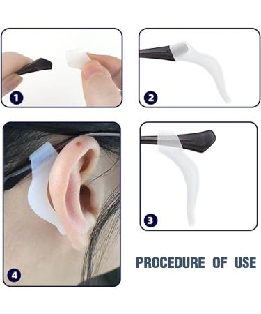 Buy Lsojfe 6-Piece Anti-Slip Glasses Hinge Set | Silicone Ear Bracket Hooks for Glasses & Sunglasses - Buy Online on GoSupps.com