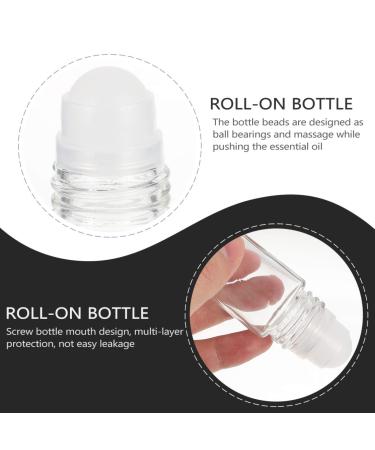 6pcs 30ml White Glass Roll-On Essential Oil Bottles - Refillable Portable Empty Bottles for Travel - Buy Online on GoSupps.com