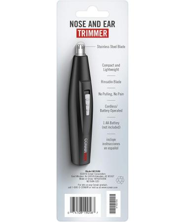 ConairMan Nose Hair Trimmer for Men - Travel-Friendly Battery Powered | Perfect for Nose & Ear Care - Buy Online on GoSupps.com