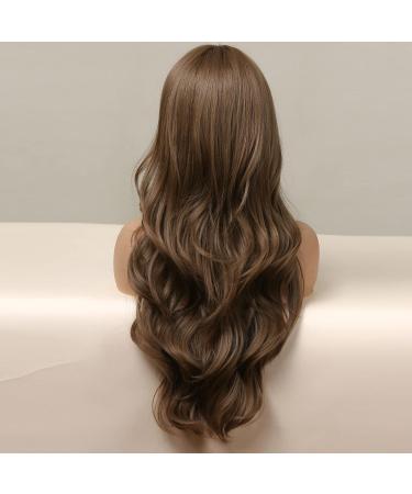 HAIRCUBE Synthetic Curly Wig - Middle Part Light Golden Brown - Women's Wigs - Buy Online on GoSupps.com