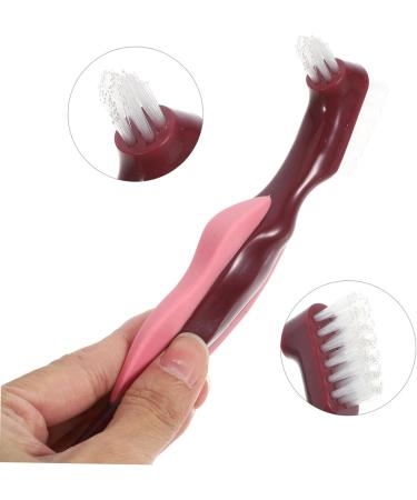 Bcoath 4-Piece Dual-Head Prosthesis Toothbrush Set - Ideal for Cleaning Braces & Prosthetics | International Shipping Available - Buy Online on GoSupps.com