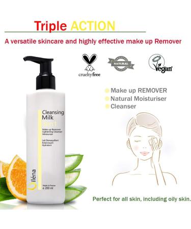 3-in-1 Moisturiser Milk Cleanser & Anti-Spot Makeup Remover | 3x200ml | Vegan Paraben-Free | For Sensitive/Dry Skin - Buy Online on GoSupps.com