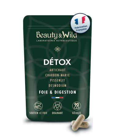Detox Liver Artichoke Food Supplement Milk Thistle Dandelion Desmodium Protects the Liver and Helps Digestion Vegan POCKET FORMAT Made in France