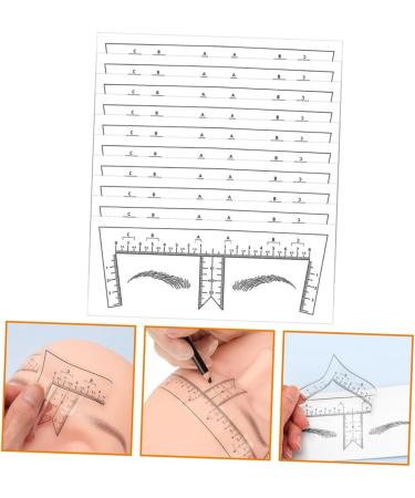 Hemoton 10pcs Tools Stickers Eyebrow Line for Measurement Makeup Eyebrow Mapper Positioning Ruler Disposable - Buy Online on GoSupps.com