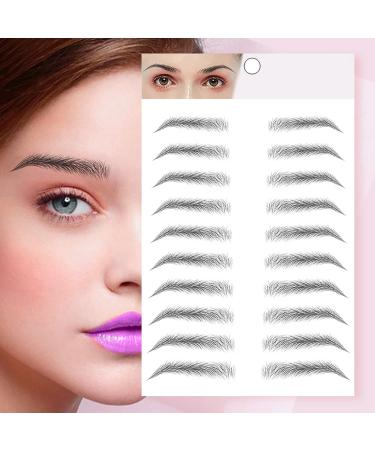 80 Pair Biomimetic Waterproof Temporary Eyebrow Tattoos for Women - Natural False Eyebrows Makeup Sticker (A4) - Buy Online on GoSupps.com