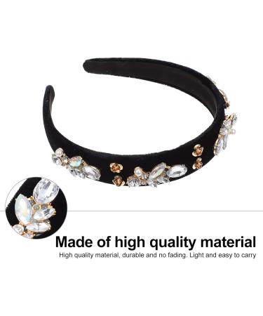 Rhinestone Headband Crystal Diamond Headband Hair Accessories for Women Wedding Cosplay Hairband Bride Hairband Head Bands for Women Pearls Head Beaded Rhinestones Crown Miss Color 2 - Buy Online on GoSupps.com