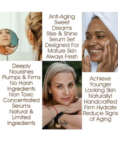 Shop Anti-Aging Skin Care Set - Organic Day & Night Face Serums with Hyaluronic Acid Vit A C E | Non-Toxic Natural Moisturizer - Buy Online on GoSupps.com