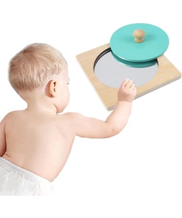 Harilla Pedagogical Baby Mirror Toys | Sensory & Bathing Wooden Toys for Early Education | Montessori Blue Toys - Buy Online on GoSupps.com